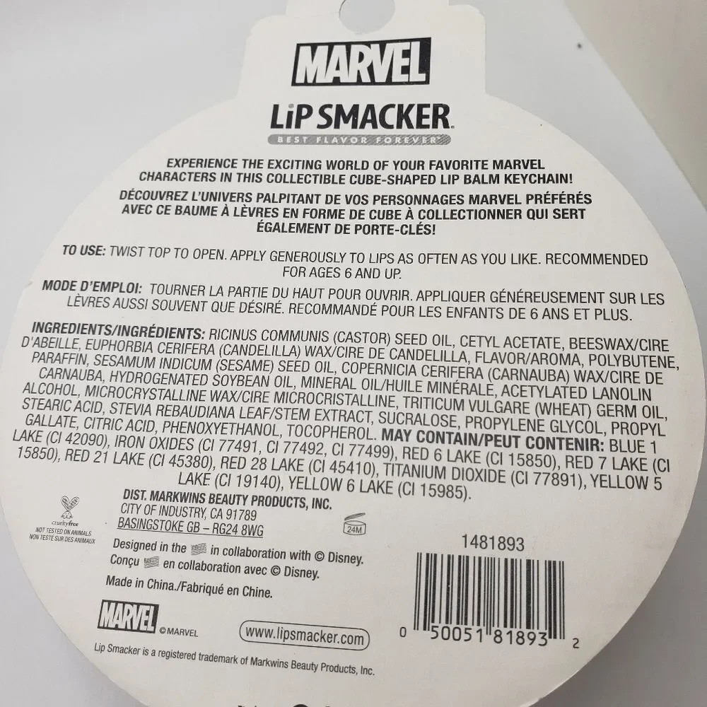 MARVEL Spiderman marshmallow lip smacker lip balm